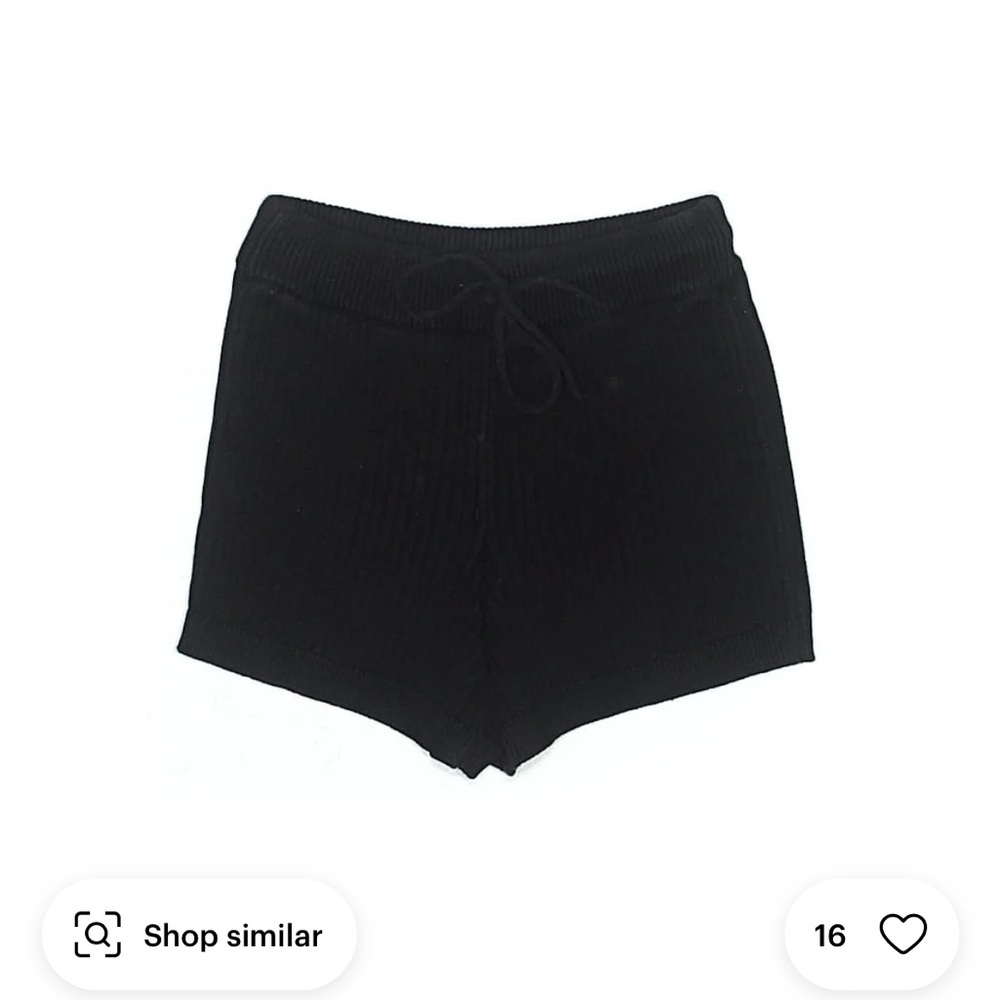 Reformation High Waist Black Shorts